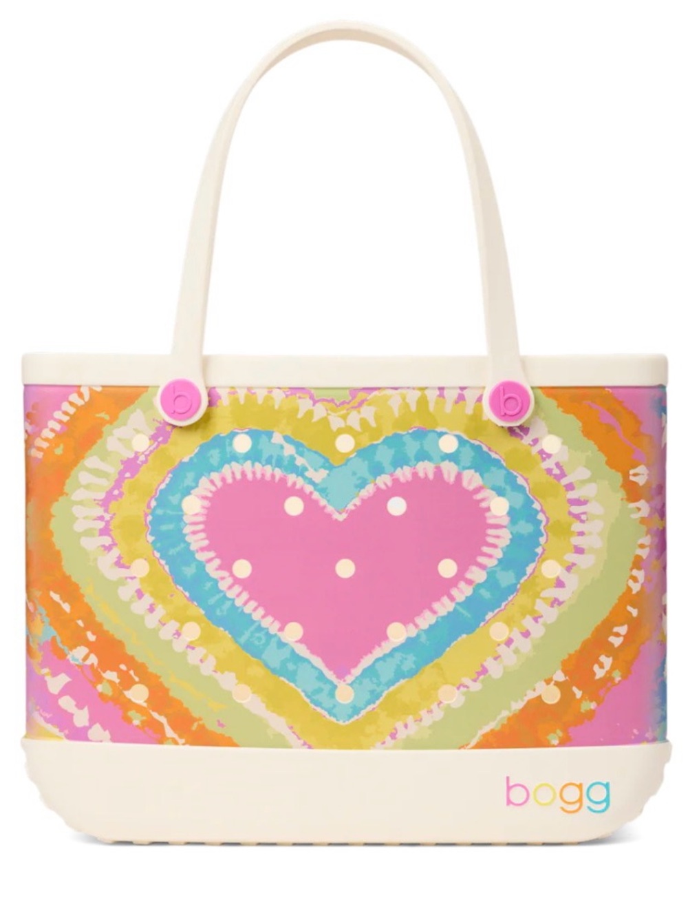 Bogg Bag Original- Dye-licious Heart Pink Taffy-NWOT-L/XL - Picture 4 of 10